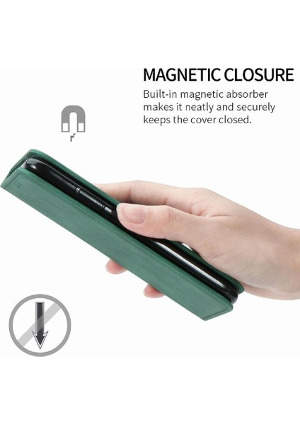 Xiaomi Poco F6 Flip Kapak Için Flip Case Basit Iş Deri Kılıf (Yurt Dışından)