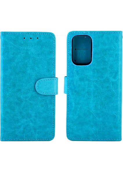 Oppo A54 4g Kart Tutucu Için Flip Case Darbeye Dayanıklı Manyetik Kapatma Pu (Yurt Dışından)