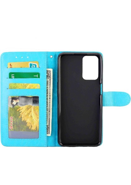 Oppo A54 4g Kart Tutucu Için Flip Case Darbeye Dayanıklı Manyetik Kapatma Pu (Yurt Dışından) modelleri