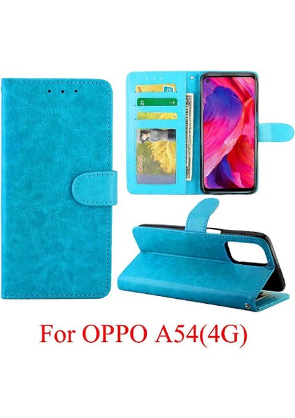 Oppo A54 4g Kart Tutucu Için Flip Case Darbeye Dayanıklı Manyetik Kapatma Pu (Yurt Dışından) fırsatları