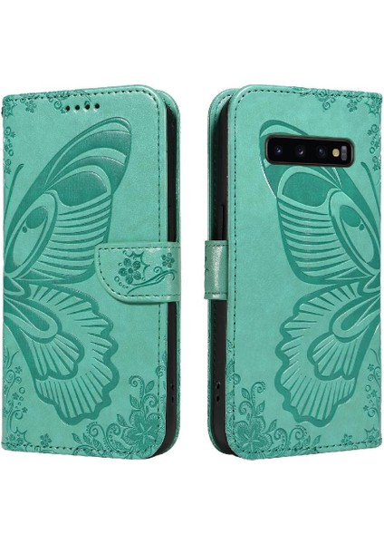 Samsung Galaxy S10 Artı Kredi ile Ayrılabilir El Kayışı Için Flip Case (Yurt Dışından)