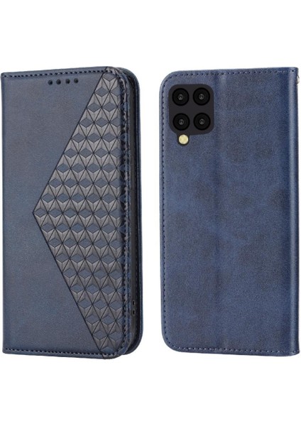 Samsung Galaxy A22 4g Için Flip Case Eşkenar Dörtgen Şekli El Kayışı Günlük Standı (Yurt Dışından)
