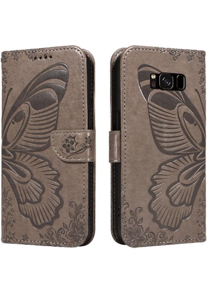 Samsung Galaxy S8 Için Flip Case Kredi Kartı ile Ayrılabilir El Kayışı (Yurt Dışından)