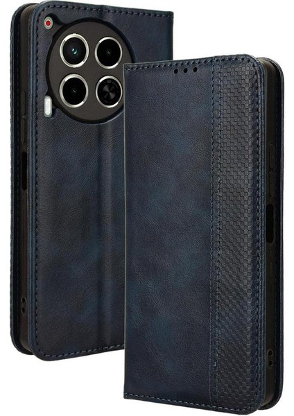 Tecno Camon 30 5g Cüzdan Manyetik Kapatma Pu Deri Için Kılıf (Yurt Dışından)