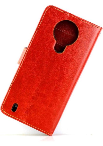 Nokia 1.4 Kickstand Manyetik Kapatma Pu Deri Kart Tutucu Için Flip Case (Yurt Dışından)