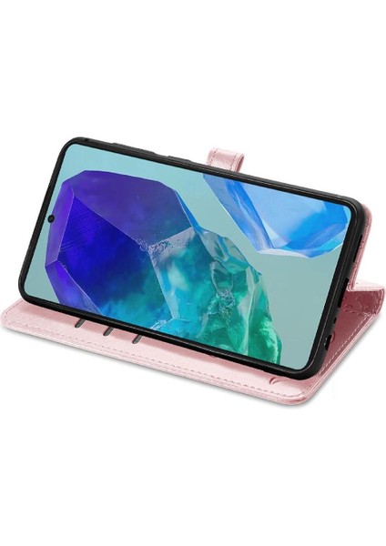 Samsung Galaxy M55 5g Için Flip Case Deri Kılıf Kapak Kapak Kısa Kayış (Yurt Dışından) fiyatları