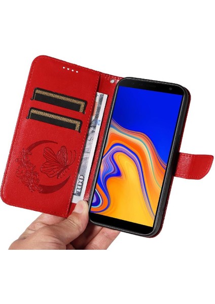 Samsung Galaxy J6 Artı Yüksek Kaliteli Deri Ayrılabilir El Için Flip Case (Yurt Dışından) modelleri
