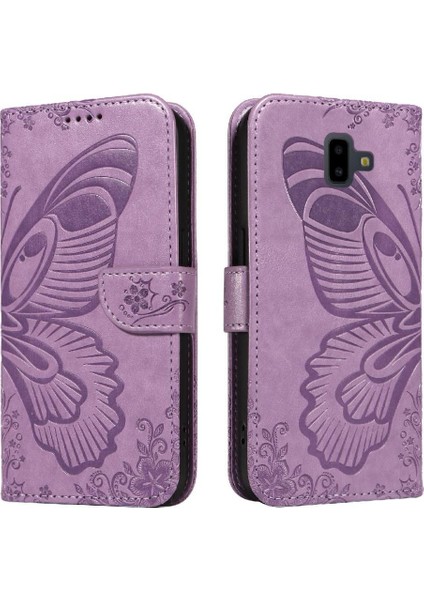 Samsung Galaxy J6 Artı Yüksek Kaliteli Deri Ayrılabilir El Için Flip Case (Yurt Dışından)