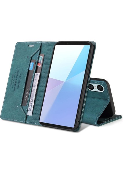 Sony Xperia 10 Vı Premium Deri Premium Deri Iki Için Flip Case (Yurt Dışından) indirimleri
