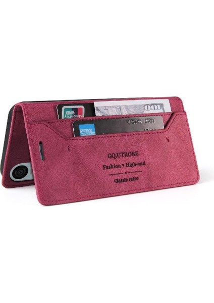 Sony Xperia 10 Vı Premium Deri Premium Deri Iki Için Flip Case (Yurt Dışından) modelleri