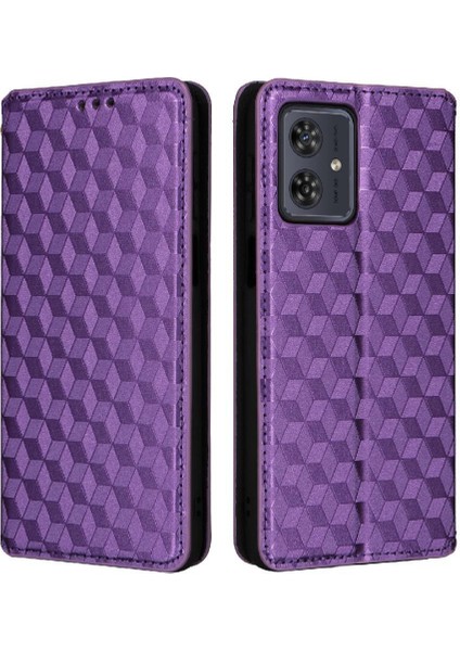 Motorola Moto G54 5g Pu Deri Kart Yuvaları Tutucu Manyetik 3D (Yurt Dışından)
