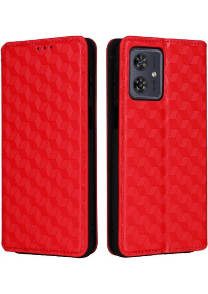 Motorola Moto G54 5g Pu Deri Kart Yuvaları Tutucu Manyetik 3D (Yurt Dışından)
