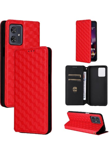 Motorola Moto G54 5g Pu Deri Kart Yuvaları Tutucu Manyetik 3D (Yurt Dışından) modelleri