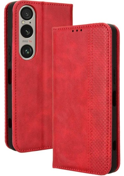 Sony Xperia 1 Ⅵ Manyetik Kapatma Pu Deri Cüzdan Için Kılıf (Yurt Dışından)