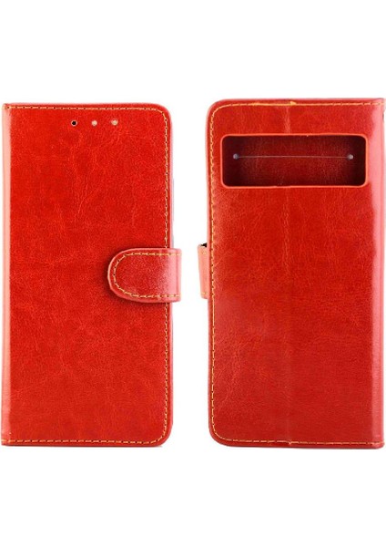 Google Piksel 7 Pro Kickstand Pu Deri Manyetik Kapatma Için Flip Case (Yurt Dışından)