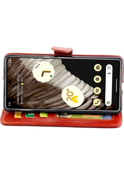 Google Piksel 7 Pro Kickstand Pu Deri Manyetik Kapatma Için Flip Case (Yurt Dışından) fiyatları