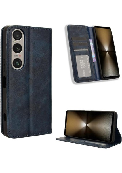 Sony Xperia 1 Ⅵ Manyetik Kapatma Pu Deri Cüzdan Için Kılıf (Yurt Dışından)