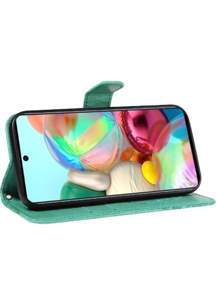 Samsung Galaxy A51 5g Için Flip Case Kredi Kartı ile Ayrılabilir El Kayışı (Yurt Dışından)
