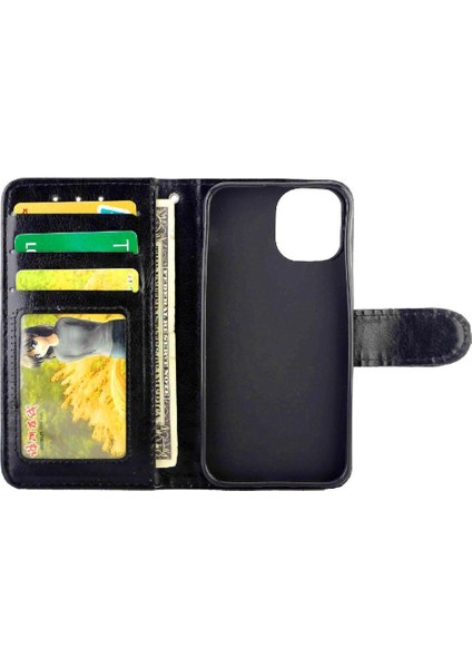 IPhone 13 Mini Manyetik Kapatma Pu Deri Kickstand Kart Için Flip Case (Yurt Dışından) modelleri