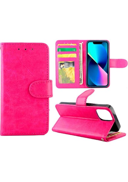 IPhone 13 Mini Manyetik Kapatma Pu Deri Kickstand Kart Için Flip Case (Yurt Dışından) modelleri