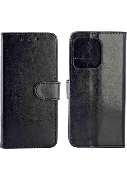 IPhone 14 Için Flip Case Pro Kickstand Kart Tutucu Pu Deri Manyetik (Yurt Dışından)