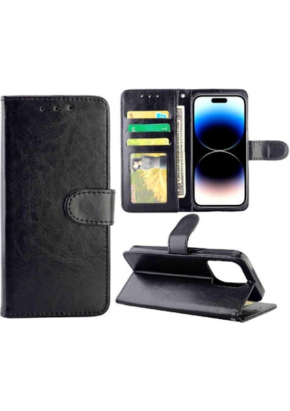 IPhone 14 Için Flip Case Pro Kickstand Kart Tutucu Pu Deri Manyetik (Yurt Dışından) fırsatları