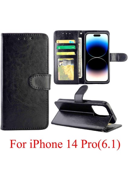 IPhone 14 Için Flip Case Pro Kickstand Kart Tutucu Pu Deri Manyetik (Yurt Dışından) indirimleri