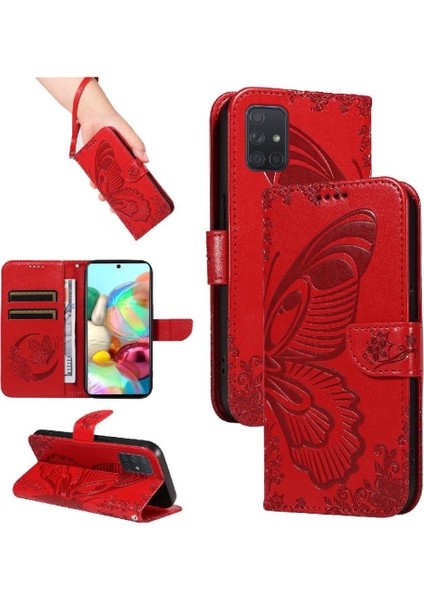 Samsung Galaxy A71 5g Yüksek Kalite Deri Kredi Kartı ile Flip Case (Yurt Dışından)
