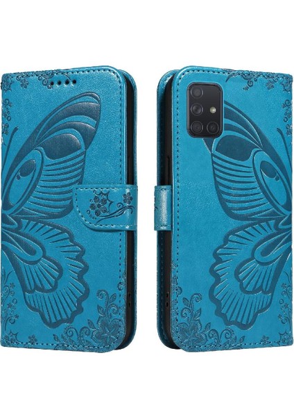 Samsung Galaxy A51 4g Için Flip Case Kredi Kartı ile Ayrılabilir El Kayışı (Yurt Dışından)
