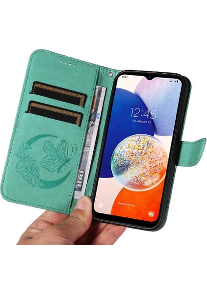 Samsung Galaxy A35 5g Için Flip Case Kredi Kartı Yuvası ile Kabartmalı Yüksek (Yurt Dışından) fırsatları