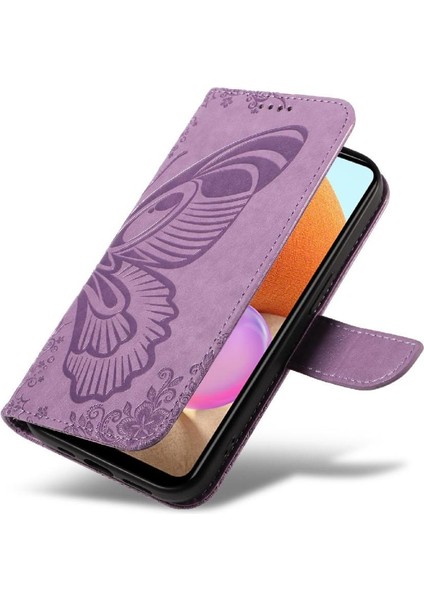 Samsung Galaxy A32 5g Için Flip Case Yüksek Kalite Deri ile Kabartmalı (Yurt Dışından) modelleri