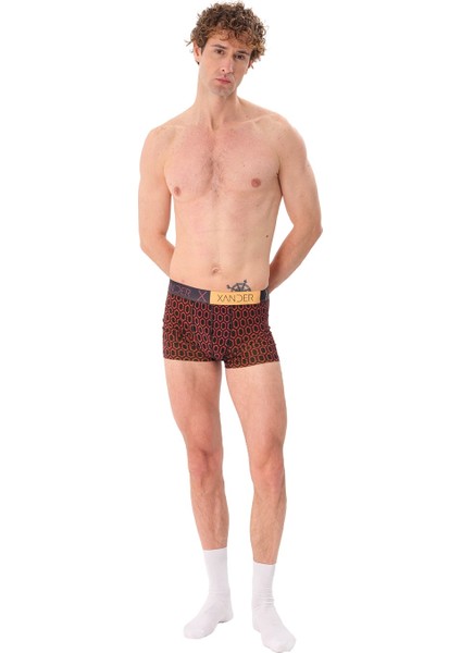 Desenli Erkek Pamuklu Boxer - Plasma