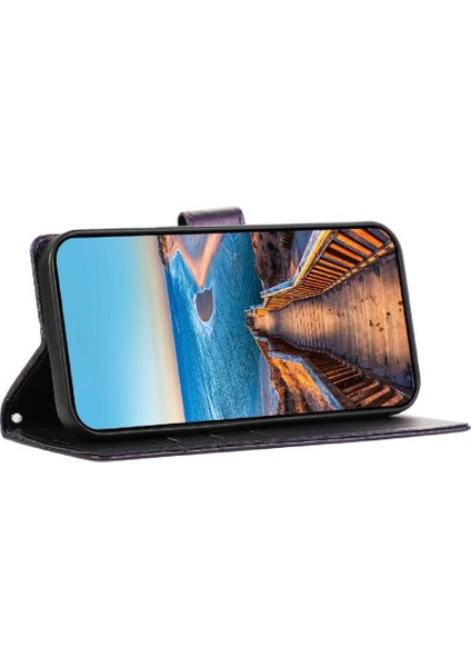IPhone 16 Için Flip Case Pro Max Kickstand Üç Kart Yuvaları Şok (Yurt Dışından)