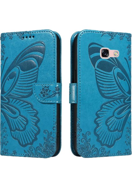 Kredi Kartı Yuvası Ayrılabilir El ile Samsung Galaxy A3 2017 Için Flip Case (Yurt Dışından)