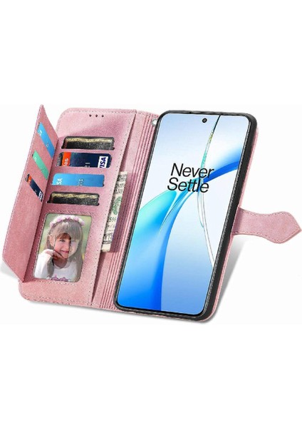 Oneplus Nord Ce4 Çok Renkli Flip Fermuar Tarzı Cüzdan Yuvası Için Flip Case (Yurt Dışından)