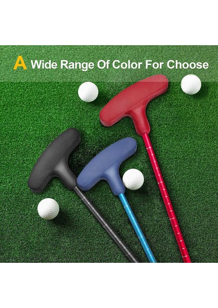 3 Bölümlü Geri Çekilebilir Golf Atıcı, Sol ve Sağ El Için, Golf Eğitim Ekipmanları Taşınabilir Seyahat Atıcı Golf Parçası, Kırmızı (Yurt Dışından) indirimleri