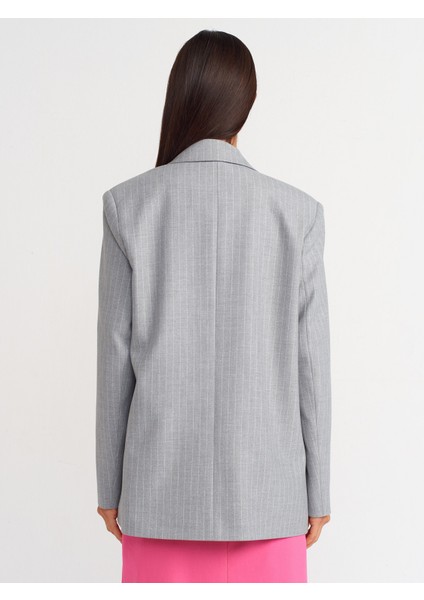 60739 Blazer Ceket-Gri fiyatları