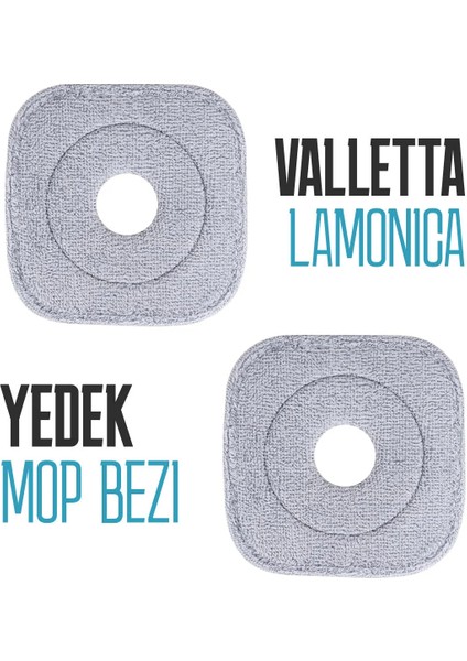 Lamonica 2 Adet Yedek Mop Bezi VLT1416 ve VLT1556 Uyumlu Lamonica Modeli Uyumlu