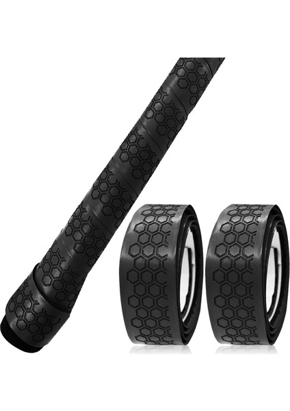 2 Adet Golf Kavrama Saf El Yapımı Standart Golf Sapları Golf Sapları Için Atıcı Sapları Standart Siyah (Yurt Dışından)