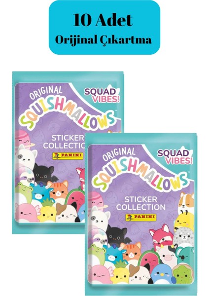 Panini Squishmallow 10 Adet Sticker Çıkartma