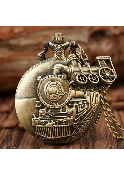 Köstekli Saat Tren Bronz 709766