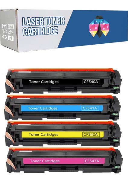 Hp 203A-CF540A Pro Mfp M280NW - M281FDW Cmyk 1 Set Muadil Toner