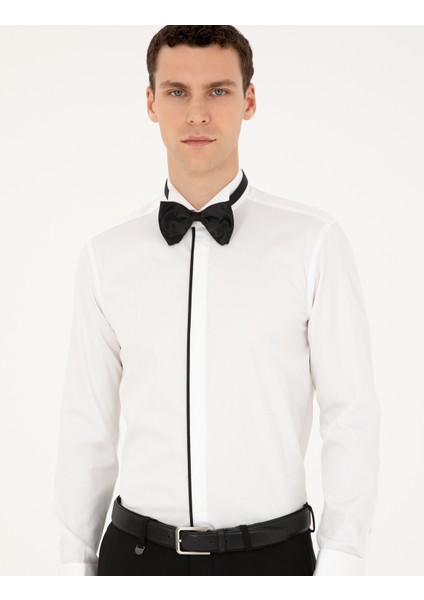 Erkek Beyaz Slim Fit Smokin Gömlek 50236026-VR013 modelleri