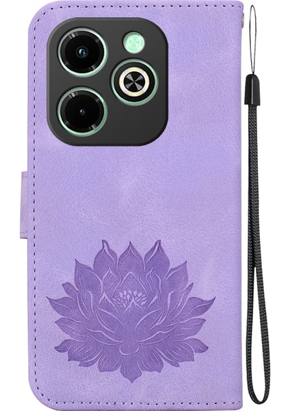 Infinix Hot 40I Için Lotus Deri Kılıf (Yurt Dışından)