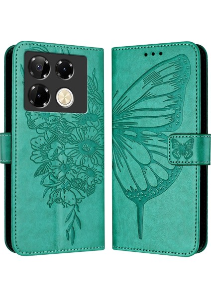 Infinix Note 40 Pro 4g Için Kabartmalı Pu Kılıf (Yurt Dışından)