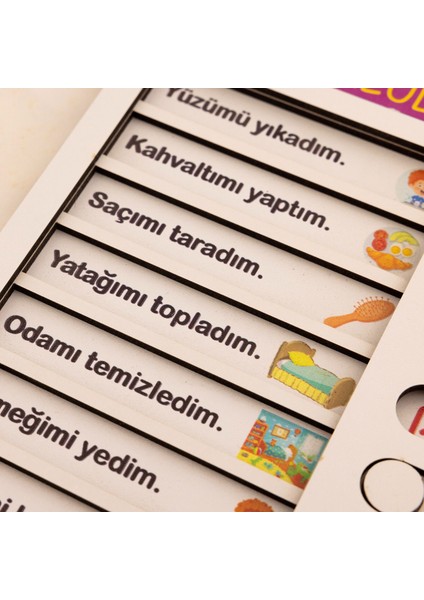 Sorumluluklarım Görev Panosu Eğitici Ahşap Oyuncak modelleri