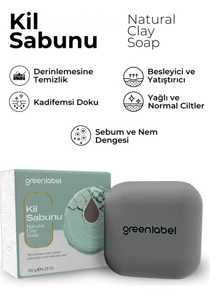 Kil Sabunu Natural Gözenek Sıkılaştırıcı Ve Nemlendirici 120gr.