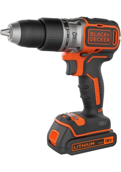 Black Decker 18V Çift Batarya Akülü Vidalama