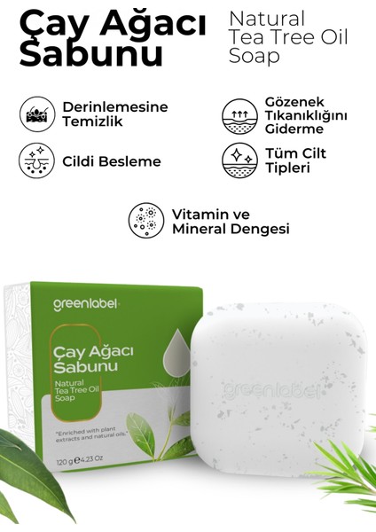 Çay Ağacı Sabunu Natural Sivilce ve Akne Karşıtı 120 Gr.