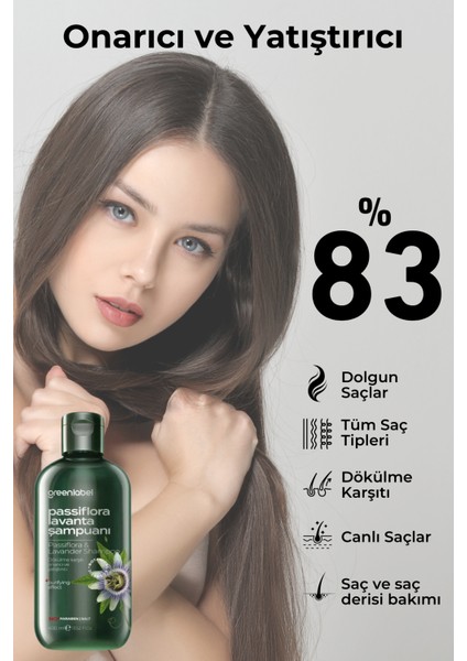 Passiflora Ve Lavanta Özlü Parabensiz Tuzsuz Kepek Karşıtı Bakım Ve Onarım Şampuanı 400ml indirimleri